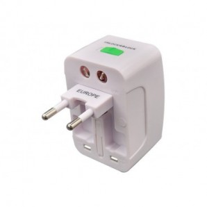 Adattatore universale da viaggio MKC Europa - Regno Unito - USA bianca 492519362