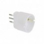 Adattatore di rete spina 2P+T 10A presa schuko MKC bianco 492517922