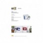 Adattatore di rete triplo e presa Schuko bianco MKC con 2 prese 10A 492518070