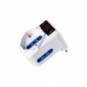 Adattatore di rete spina 10A 2 prese 10/16A bipasso + 1 presa schuko/bipasso MKC bianco - 492519356