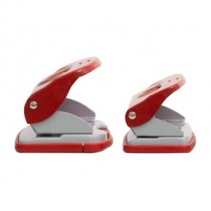 Perforatore a due fori Q-Connect 10 fogli rosso KF14216