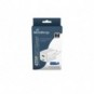 Caricabatterie rapido GaN 43W con uscita USB-A e USB-C Media Range bianco MRMA113-2