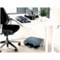 Poggiapiedi Q-Connect con tappetino in gomma regolabile in altezza 46x34x11 cm antracite - KF17983