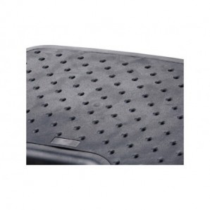 Poggiapiedi Q-Connect con tappetino in gomma regolabile in altezza 46x34x11 cm antracite - KF17983