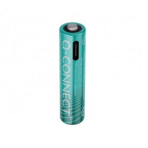 Batterie ricaricabili Q-Connect AAA con cavo USB-C - 750 mAh - 1,5V conf. 4 pz in blister - KF14130