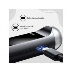 Etilometro professionale ricaricabile con ingresso Type-C 10,3x2,8x1,6 cm Etilometro