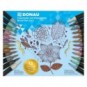 Pennarello Dual Brush a doppia punta Donau in conf. 12 colori assortiti - 322293