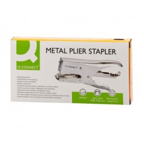 Cucitrice a pinza in metallo Q-Connect max 40 fogli - per punti 24/6-8 e 26/6-8 KF01965