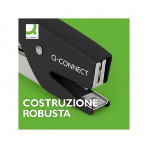 Cucitrice a pinza in metallo Q-Connect max 15 fogli - nero KF14381