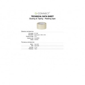 Nastro per mascheratura Q-Connect - conf. 8 pezzi - 38 mm x 40 m KF17480