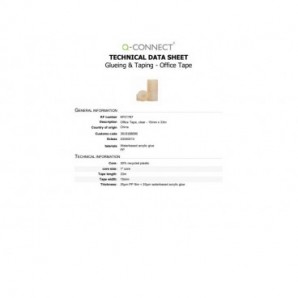 Nastro adesivo trasparente Q-Connect in PP 15 mm x 33 m - torre da 10 rotoli - KF01787