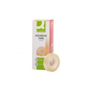 Nastro adesivo trasparente Q-Connect in PP 15 mm x 33 m - torre da 10 rotoli - KF01787