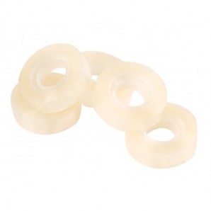 Nastro adesivo trasparente Q-Connect in PP 15 mm x 33 m - torre da 10 rotoli - KF01787