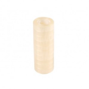 Nastro adesivo trasparente Q-Connect in PP 15 mm x 33 m - torre da 10 rotoli - KF01787