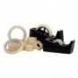 Nastro adesivo trasparente Q-Connect in PP 15 mm x 33 m - torre da 10 rotoli - KF01787