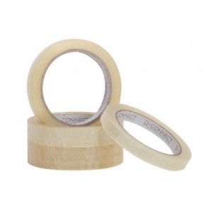 Nastro adesivo trasparente Q-Connect in PP 15 mm x 66 m - torre da 10 rotoli - KF01788