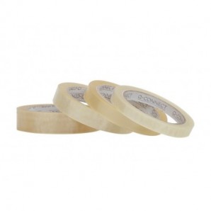 Nastro adesivo trasparente Q-Connect in PP 15 mm x 66 m - torre da 10 rotoli - KF01788