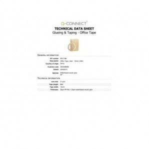 Nastro adesivo trasparente Q-Connect in PP 15 mm x 66 m - torre da 10 rotoli - KF01788