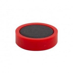 Magneti per lavagne bianche 25 mm Q-Connect rosso - conf. 10 pz - KF02642