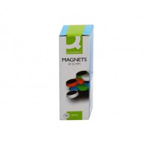 Magneti per lavagne bianche 25 mm Q-Connect rosso - conf. 10 pz - KF02642