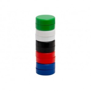 Magneti per lavagne bianche 35 mm Q-Connect colori assortiti - conf. 10 pz - KF02649
