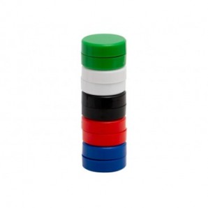 Magneti per lavagne bianche 35 mm Q-Connect rosso - conf. 10 pz - KF02648