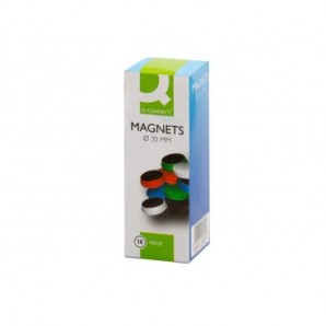 Magneti per lavagne bianche 35 mm Q-Connect bianco - conf. 10 pz - KF02645