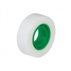 Nastro adesivo scrivibile Q-Connect in PPL opaco trasparente - 19 mm x 33 m - torre da 8 rotoli - KF15241