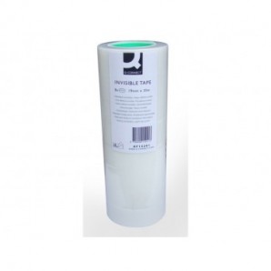 Nastro adesivo scrivibile Q-Connect in PPL opaco trasparente - 19 mm x 33 m - torre da 8 rotoli - KF15241