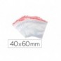 Buste trasparenti chiusura grip in LDPE 50 μm Q-Connect idonee al contatto alimentare - conf. 1000 pz - 4x6 cm