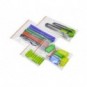 Buste trasparenti chiusura grip in LDPE 50 μm Q-Connect idonee al contatto alimentare - conf. 1000 pz - 6x8 cm