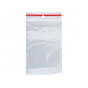 Buste trasparenti chiusura grip in LDPE 50 μm Q-Connect idonee al contatto alimentare - conf. 1000 pz - 8x12 cm