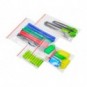 Buste trasparenti chiusura grip in LDPE 50 μm Q-Connect idonee al contatto alimentare - conf. 1000 pz - 8x12 cm