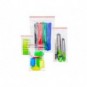 Buste trasparenti chiusura grip in LDPE 50 μm Q-Connect idonee al contatto alimentare - conf. 1000 pz - 8x12 cm