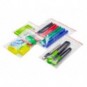 Buste trasparenti chiusura grip in LDPE 50 μm Q-Connect idonee al contatto alimentare - conf. 1000 pz - 12x18 cm