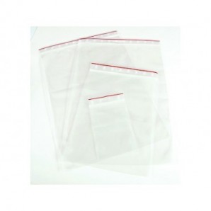 Buste trasparenti chiusura grip in LDPE 50 μm Q-Connect idonee al contatto alimentare - conf. 1000 pz - 15x20 cm
