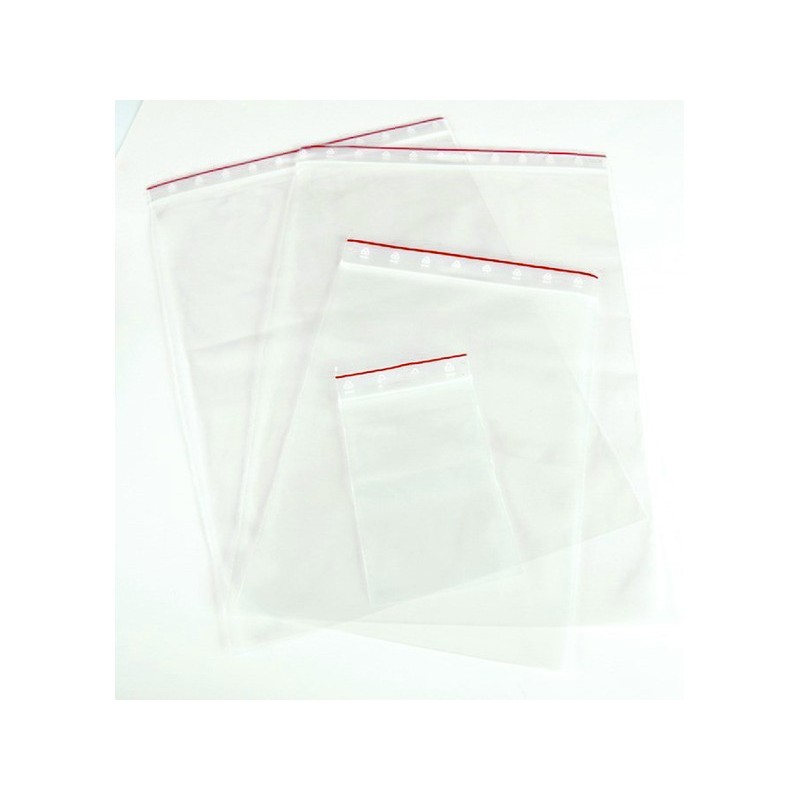 Buste trasparenti chiusura grip in LDPE 50 μm Q-Connect idonee al contatto alimentare - conf. 1000 pz - 15x20 cm