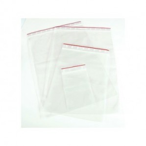 Buste trasparenti chiusura grip in LDPE 50 μm Q-Connect idonee al contatto alimentare - conf. 1000 pz - 23x32 cm