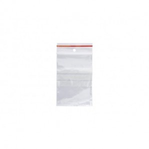 Buste trasp. chiusura grip in LDPE 50 μm Q-Connect con banda scrivibile - cont. alimentare - conf. 1000 pz - 7x10 cm