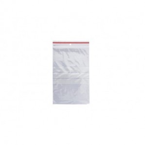 Buste trasp. chiusura grip in LDPE 50 μm Q-Connect con banda scrivibile - cont. alimentare - conf. 1000 pz - 12x18 cm