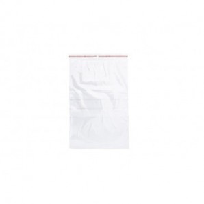 Buste trasp. chiusura grip in LDPE 50 μm Q-Connect con banda scrivibile - cont. alimentare - conf. 1000 pz - 20x30 cm