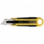 Cutter con lama 6 cm a scatto Q-Connect in blister - giallo/nero - KF15432