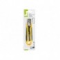 Cutter con lama 6 cm a scatto Q-Connect in blister - giallo/nero - KF15432