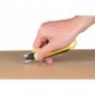 Cutter con lama 6 cm a scatto Q-Connect in blister - giallo/nero - KF15432