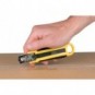 Cutter con lama 6 cm a scatto Q-Connect in blister - giallo/nero - KF15432