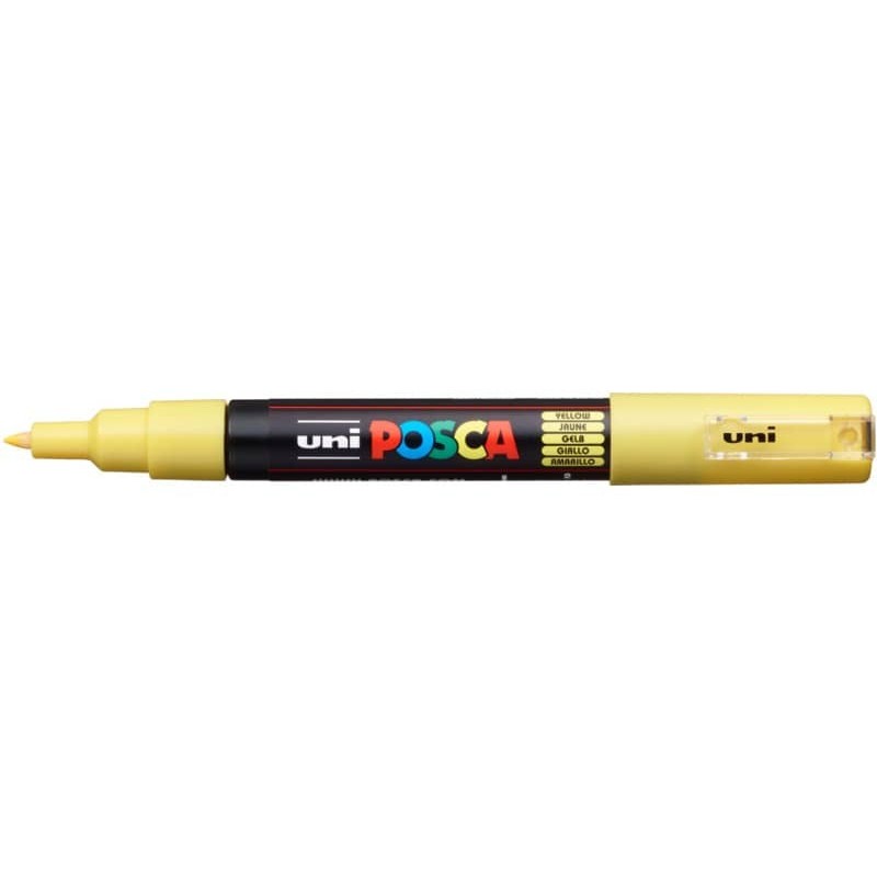 Marcatore a tempera POSCA Uni-Ball punta tonda 0,7 mm giallo M PC1M G