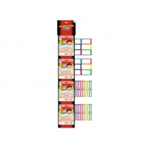 Cravatta da 40 buste di etichette Markin per la scuola personalizzabili - 2 misure assortite - X120PERS-ESP40