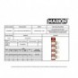 Cravatta da 40 buste di etichette Markin 70x37 mm - decorazioni assortite X11046ESP40