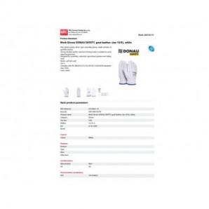 Guanti da lavoro in pelle di capra Donau Safety per logistica - taglia XL - DPI Cat. II - conf. 12 pezzi - 32143621-10