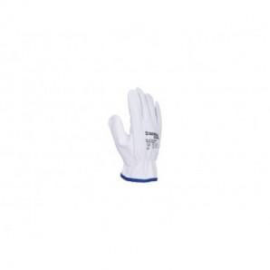 Guanti da lavoro in pelle di capra Donau Safety per logistica - taglia XL - DPI Cat. II - conf. 12 pezzi - 32143621-10